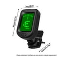 thumbnail image 3 of HaoXun Professional Clip-On Guitar Tuner for Ukulele, Violin, Chromatic 12-Temperament | Fast Accurate Electronic Tuner with Easy Read Display & Noise Reduction, 3 of 9