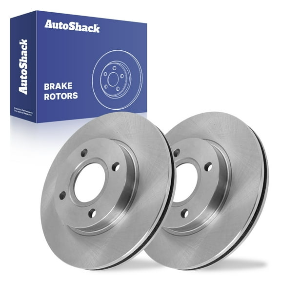 AutoShack 10.15" (257.7 mm) Front Vented Brake Rotors | Replacement for 2004-2012 Ford EcoSport 2000-2004 Ford Focus | 2-PC Set