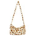 thumbnail image 2 of Bolsa de hombro de lana de Coral con patrón de animales Ehuebsd para mujer bolso de axilas de moda bolsos de hombro casuales bolsos de axilas simples para damas, 2 of 6
