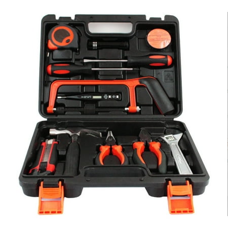 

KKCXFJX Tool Sets Tool Set 13 Pieces Universal Household Hand Tool Kit With Plastic Tool Box Electrician Tool Storage Box Gifts