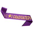 thumbnail image 1 of Etiquette Shoulder Strap Soft Cloth Letters Printed Colorful Ribbon Rhinestone Inlay Headdress Decoration Accessories Graduation, 1 of 10