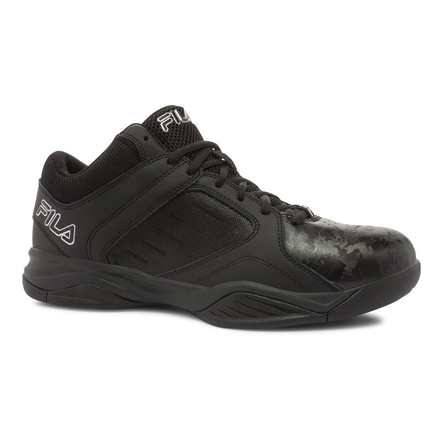 fila tennis shoes black