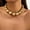 A1, variant on Exaggerated Big Ball Bead Chain Necklace Trendy Punk Chunky Heavy Short Choker-A12