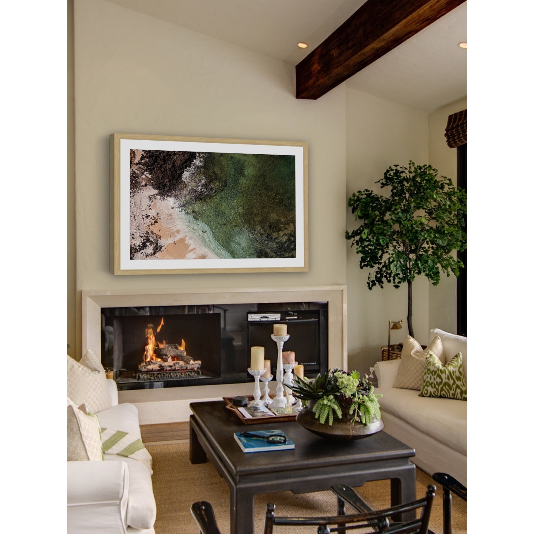 Marmont Hill "Sandy Lagoon" by Karolis Janulis Framed Painting Print
