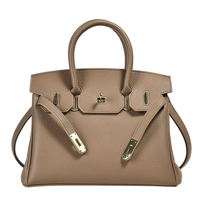 PU Leather Shoulder Bag,Women's Leather Handbags Shoulder Handbags Crossbody Bags -khaki