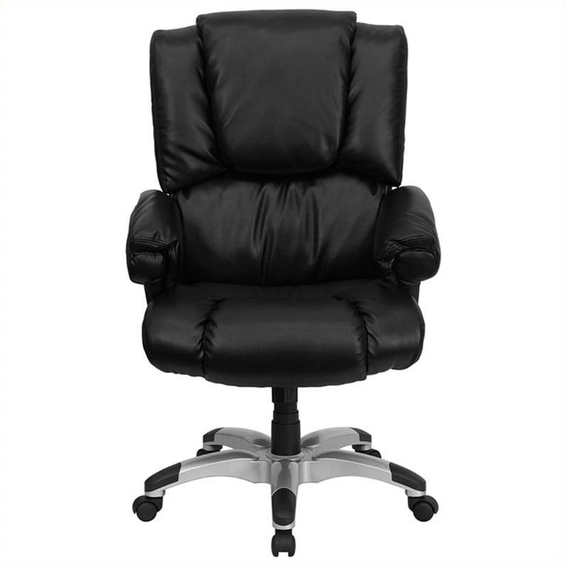 Flash Furniture High Back Leather Executive Office Chair In Black