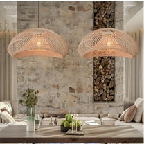 Arturesthome Chic Design Rattan Pendant Light Lampshade For Kitchen Island