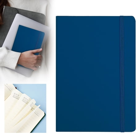 QIJGEBGG Everyday Notebook Lined Journal Book with Expandable Back Pocket for Note Taking Journalling List Making University Essentials or the Office