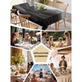 thumbnail image 5 of Geometric Wave Table Cloth 54x108 Inch Rectangle, Minimalist Grey Golden Mountain Sky Waterproof Tablecloth Washable Table Cover for Party Picnic Dinner Decor, 5 of 9