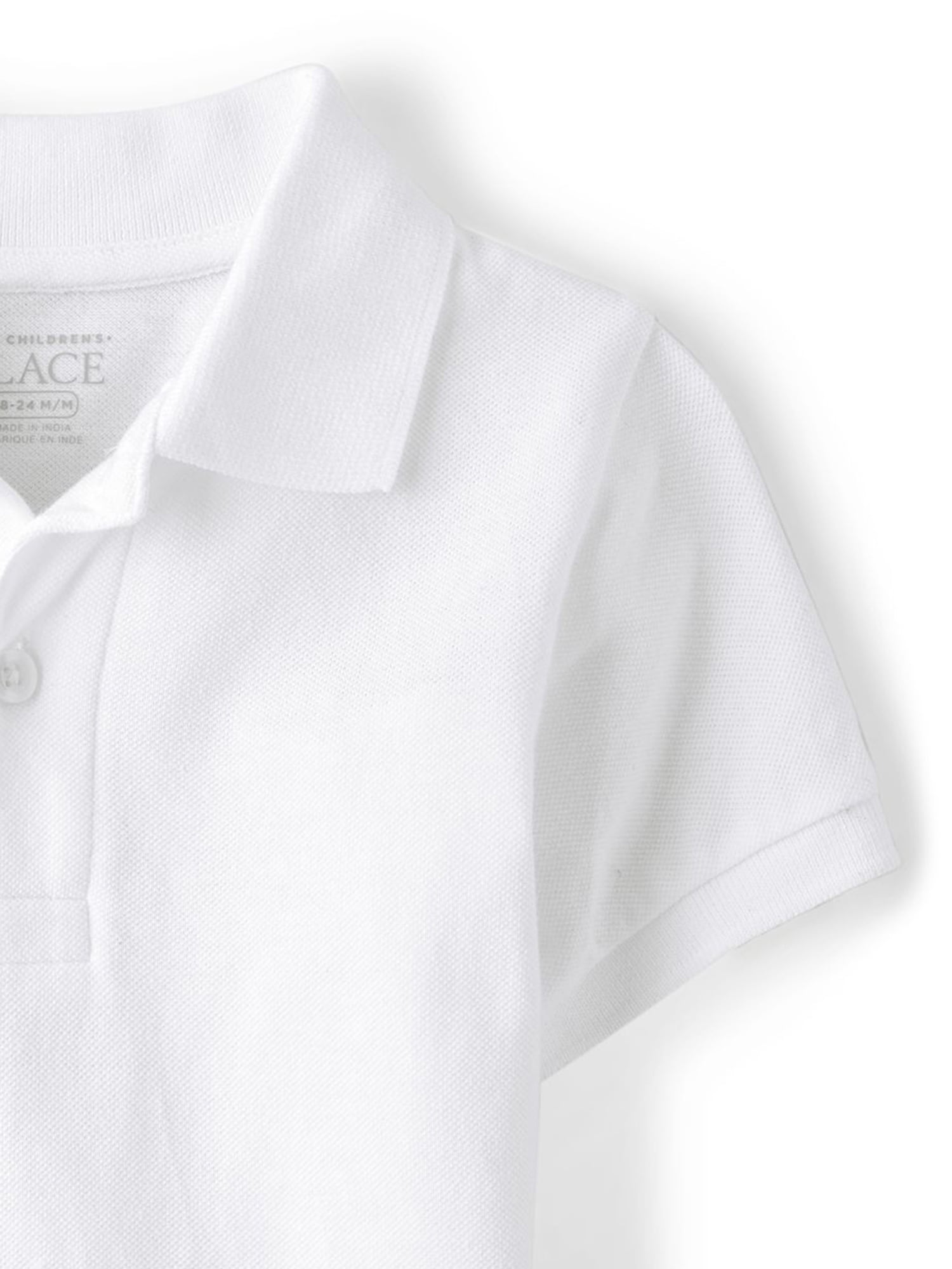 The Children's Place Baby Toddler Boys Uniform Short Sleeve Polo, Sizes 6M-5T