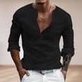 thumbnail image 2 of Men’s Long Sleeve Solid Color Base Shirt Casual Everyday Fashion Top, 2 of 5