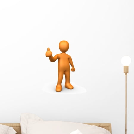 Thumbs up Wall Decal by Wallmonkeys Peel and Stick Graphic (18 in H x 10 in W) WM134593