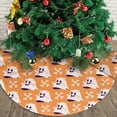 thumbnail image 3 of XMXY Halloween Christmas Tree Skirt, Ghost Bat Spider Horror Holiday Party Indoor Decorations Ornaments, 30" Inch, 3 of 6