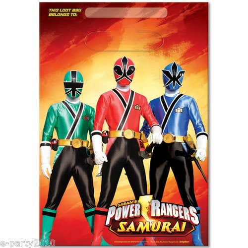 Power Rangers Samurai Favor Bags 8ct Walmart Com Walmart Com