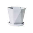 thumbnail image 6 of Hvmvliv Flower Pot Thickened Large Plastic Flower Pot for Balcony Household - 15.5x14.5cm Plant Planting Potted with Saucer and Drainage Holes Gray, 6 of 6