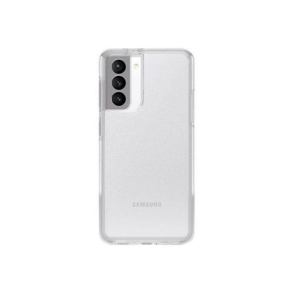 OtterBox Symmetry Series Clear - Back cover for cell phone - polycarbonate, synthetic rubber, more than 60% recycled plastic - stardust - for Samsung Galaxy S21 5G