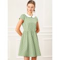 thumbnail image 2 of INSPIRE CHIC Women's Doll Collar Above Knee Hidden Zipper Back Dress, 2 of 6