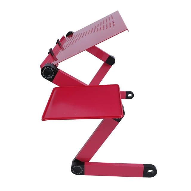 Adjustable Laptop Stand, Ergonomic Laptop Riser with 360 Rotating Base, Mouse Plate, Aluminum Laptop Stand, Foldable Laptop Riser