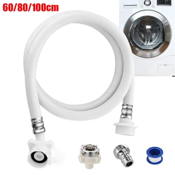 Universal PVC Washing Machine Inlet Hose - Durable Water Supply Line, Easy Install