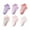 6 Pair (Purple+Hot Pink+Orange+Beige+Pink+White), variant on WREESH Boys Girls Toddler Slipper Socks, 6 Pair Summer Comfort Mid Tube Above-Ankle Socks for Newborn Baby Multicolor