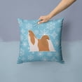 thumbnail image 2 of Carolines Treasures BB3546PW1414 Winter Snowflake Shih Tzu Fabric Decorative Pillow, 2 of 4