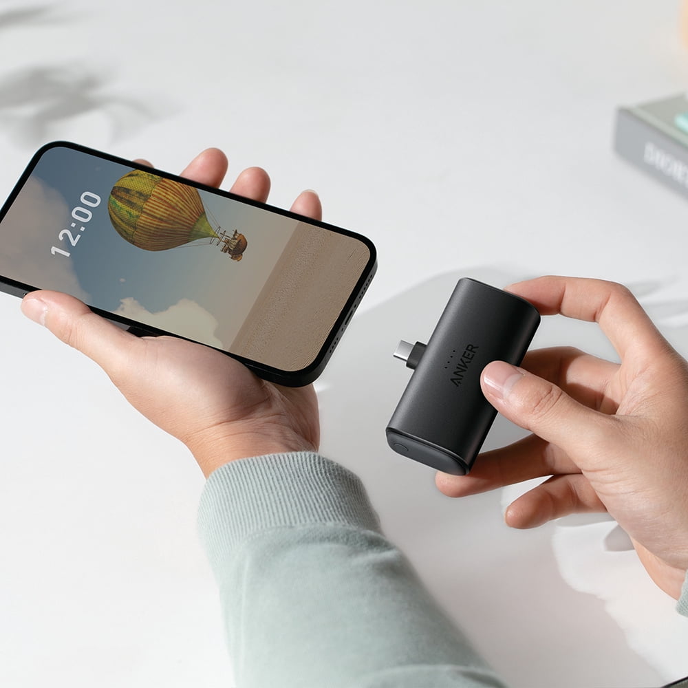 Anker Nano 5,000mAh Power Bank, 22.5W Fast Charging, Built-In USB-C Connector