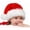 Baby 1pc, variant on BOSONER Santa Hat,Xmas Holiday Hat for Kids,Unisex Velvet Comfort Christmas Hats Extra Thicken Classic Fur for Christmas New Year Festive Holiday Party Supplies