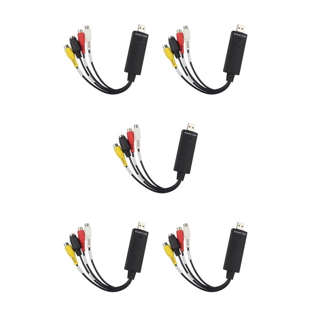 ZLight DVD VHS DVR Converter Video / Audio to Computer USB Adapter For Win10 8.8 * 2.8 * 1.8cm 5Set