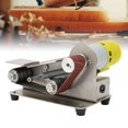 thumbnail image 3 of Handheld Sanding Belts Machine, Sharpener Small Mini Electric Belt Sander With Thick Solid Base For Woodworking For Arc Polish For Flat, 3 of 8