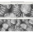 thumbnail image 4 of Soimoi 56 Inch Wide Waterproof Taffeta Fabric By 2 Yard | Gray Leaves Print | Outdoor Use for Furniture Covers, Umbrellas, Patio Decor & More, 4 of 7