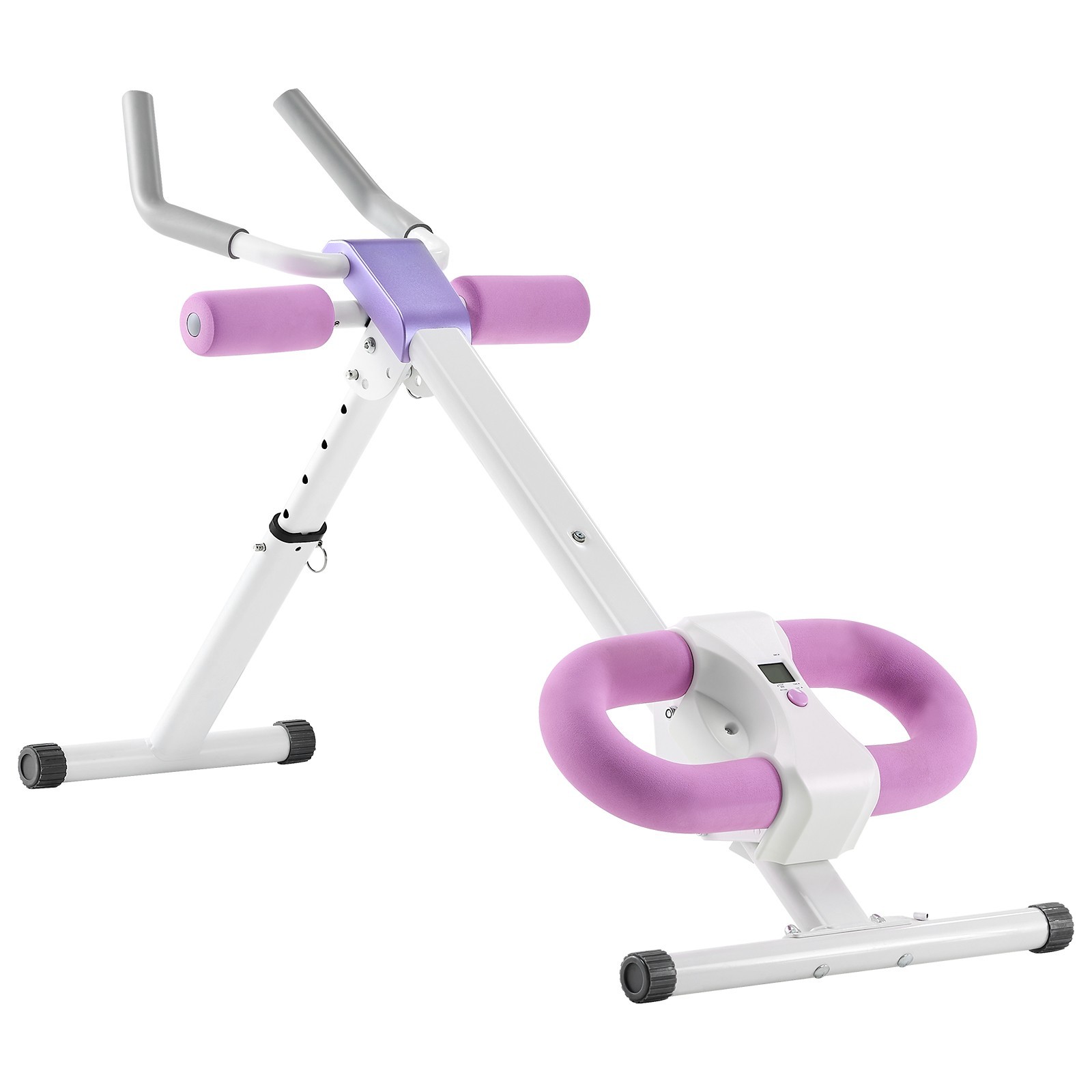 TopComfy Adjustable Workout Machine Exercise Trainers Home Gym Core Abdominal Training Equipment with 330LB Capacity Foldable Design for Abs Training Fitness, White