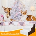 thumbnail image 6 of Best 3 Tiers Dog Stairs for Beds Or Couches - Pet Stair with Removable Washable Cover Pet Steps - for Small Dogs to get on High Bed, 6 of 7