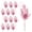 Pink, variant on 12 Pcs 16.2 Inch Artificial Christmas Picks for Christmas Tree Glitters Christmas Picks Sprays with Flowers Berry Leaves Christmas Glitter Berries Stems for Xmas Tree Ornaments (Sliver)