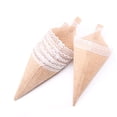 thumbnail image 3 of EeaseMX 10Pcs Arpillera Cone Flower Holder Organizador Cumpleaños Baby Shower Decoración de la boda, 3 of 7