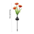 thumbnail image 3 of Solar Powered Garden Flower Stake Lights, IP65 Waterproof LED Floral Lamp, Auto On Outdoor Landscape Lighting For Yard Pathway Patio Backyard Evening Holiday Decoration, 3 of 7