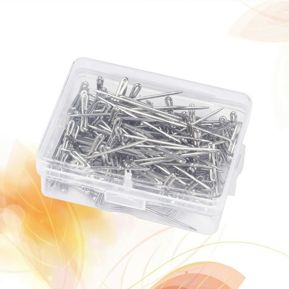 WRISTBIQUE Stainless Steel T Pins 200 Pcs Crochet Markers for Knitting, Wigs, Sewing, and Blocking Projects