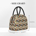 thumbnail image 5 of Logiee Multi-Colored Roosters Print Lunch Bag for Women & Men,Adult Insulated Lunch Box,Food Lunch Containers,Reusable High Capacity Lunch Tote Bags for Work, Travel, Outdoor, 5 of 9