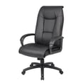 thumbnail image 4 of Pemberly Row Modern LeatherPlus Spring Tilt Office Chair in Black, 4 of 8