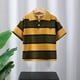 thumbnail image 1 of Blusa y camisa de manga corta con cuello vuelto Camisa a rayas para niños Solapa de bebé Top de manga corta informal y versátil Top de algodón para niños, 1 of 9