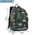thumbnail image 2 of FORMRS Unisex School Backpack 17" Student Travel Bag with Laptop Compartment, Green Christmas Hats, 2 of 7