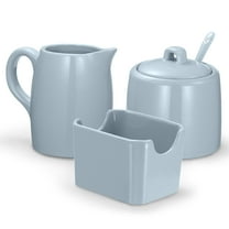 Kook Sugar and Creamer Set Sugar Bowl with Lid and Spoon, 3 pieces, Casper Blue