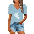 thumbnail image 1 of Blusas de Manga Corta para las Mujeres, Blusa de Camiseta Suelta Casual Hecha de Tela Cómoda para Todo el Uso Diario de Temporada, Blusas para las Mujeres Casual, 1 of 1