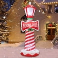 thumbnail image 1 of Decoraciones navideñas inflables Poptrend con diseño de faro de 6 pies, 1 of 7