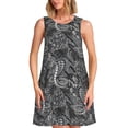 thumbnail image 1 of Disketp Snake para Vestido sin Mangas para Mujeres, Vestidos de Verano para Mujeres, Casual y Holgado para la Playa, 1 of 7