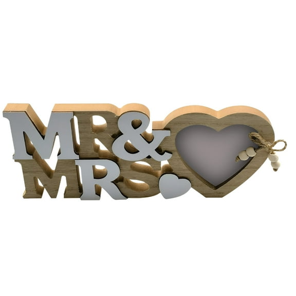 LAMIRO Wedding Gifts for Couples Picture Frame Wooden 4.25x8.46 Photo Gifts for Husband Wife Anniversary Birthday Gifts for Bride Bridegroom Mr and Mrs Picture Frame Engraved Gift