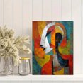 thumbnail image 2 of Abstract Face Textured Canvas Print Wall Art for Living Room Bedroom Dining Room Office, 2 of 8