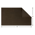 thumbnail image 3 of Cotton Paradise 100% Cotton 17x24 inch Non Slip Bath Mats for Bathroom, Soft Absorbent Quick Dry Machine Washable Floor Bath Mat, Brown, 3 of 8