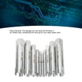 thumbnail image 3 of Screw Tap Extractor Set, Easy Carrying 10Pcs Wide Application Hardened Alloy Steel Broken Screw Removal Tool  For Maintenance, 3 of 8