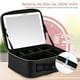thumbnail image 4 of Actualizar Estuche de maquillaje con lupa de 10 aumentos,Cosmetiquera con espejo y luz led con 3 ajustes de color,Gran capacidad y impermeable,estuche para maquillaje con Divisores Ajustable y Sensor, 4 of 7