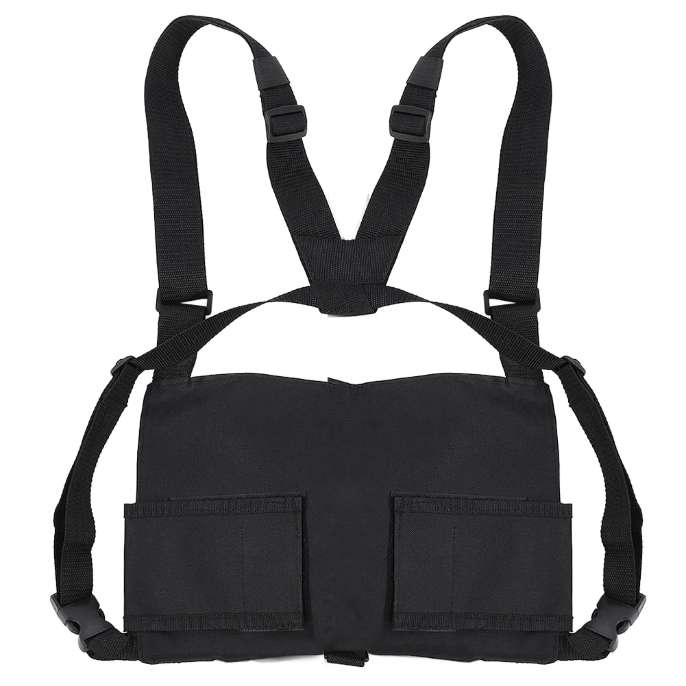 HERCHR Universal Hands Free Radio Harness Chest Rig Pocket Pack Holster ...